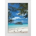 thumbnail image 3 of Larry Malvin 23x32 White Modern Wood Framed Wall Art Titled - Gaulding Cay Island, 3 of 5