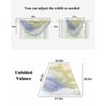 thumbnail image 6 of Waterfall Valances for Windows, Abstract Ombre Clouds, Kitchen Sheer Valance Curtains, Colorful Minimalistic Gradient Aesthetic Sky Rod Pocket Swag Valances for Living Room, 47.2"x38.5", 1 Panel, 6 of 8