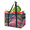 Multicolor 4, variant on CURLYOOT Peacock Fancy Animal Leather Reusable Grocery Bag, Foldable Shopping Tote Bag with Reinforced Handles, Large Kitchen Grocery Bags for Shopping Groceries Picnic