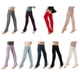 thumbnail image 4 of Qarigey 1 par de calcetines calentadores de piernas para mujeres y niñas, calcetines largos sin pies, medias de Ballet de baile de invierno y otoño Ropa, zapatos y accesorios Miscelánea Agua Azul Qarigey PS13012-06, 4 of 6