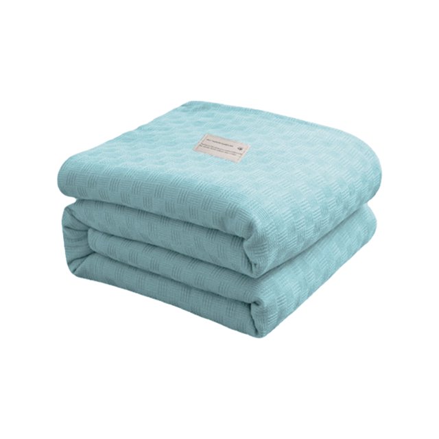Clearance! Thickened Solid Color Thread Blanket Suitable for Use Under Nap Sofa and Air Conditioning Foreign Trade Towel Blanket for Leisure Travel Comfortable and Practical Household Item
