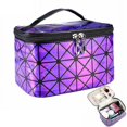 thumbnail image 1 of Lingge Bolsa de cosméticos láser Bolsa de Viaje, Bolsa de Lavado Impermeable de Gran Capacidad, Púrpura, 1 of 3
