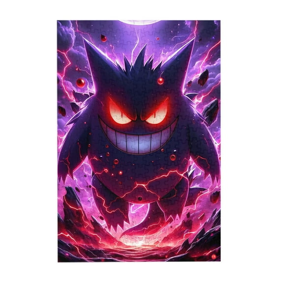 Gengar 300 Piece Puzzles, Wooden Jigsaw Puzzle, Fun And Challenging Family Games