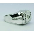 thumbnail image 5 of Forever Jewels 2 CT Round Cut Moissanite Men Wedding Engagement Ring 14K White Gold Plated, 5 of 5