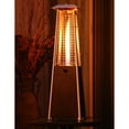 Hanover Mini Pyramid Tabletop Propane Patio Heater in Hammered Bronze
