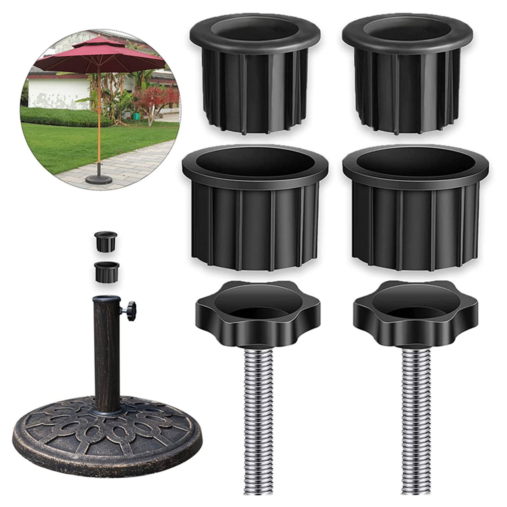 12 Pcs Patio Umbrella Parasol Base Stand Hole Ring Plug Cover Umbrella Stand Replacement Part Patio Swing Umbrella Chair Replacement Parts 