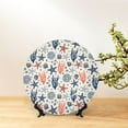 thumbnail image 6 of Kdxio Starfish Shell Bone China Decorative Plate Ceramic Decorative Plate for Home Office Wall Stand Decorative Plates for Home Bedroom-6in, 6 of 6