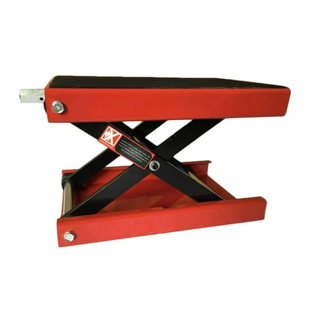 - Ktaxon 1100LB Motorcycle Center Scissor Lift Jack Hoist Stand Bikes ATVs Red