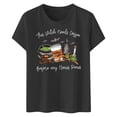thumbnail image 4 of Casual T Shirts for Women Halloween Graphics Print Halloween Short Sleeve Tee Stylish Baggy Womens Tops, 4 of 4