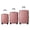 Dusty Pink, variant on Lightweight PP Hardshell Luggage Set of 3 with 20" 24" 28", Modern Suitcase with 3-Step Push Botton Handle & TSA Lock