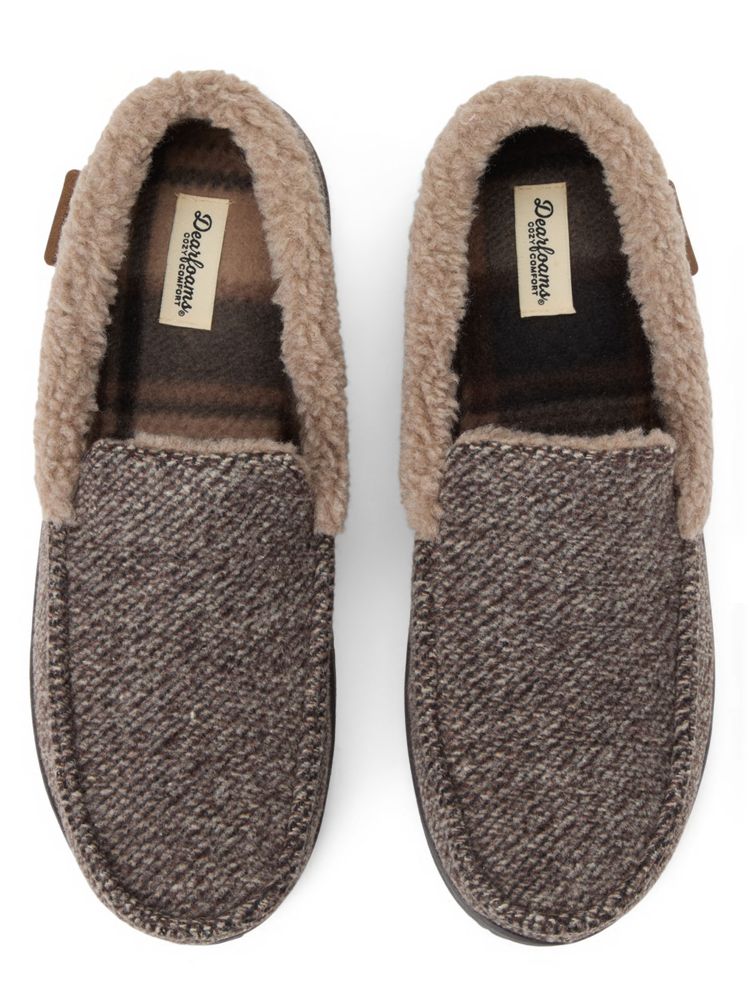 Dearfoams Men's Cozy Comfort Moccasin Slippers photo 2