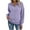 Purple, variant on Chbgutlmr Quarter Zip Pullover for Women Fall Stand Collar Long Sleeve Loose Workout Sports Sweatshirt