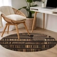 thumbnail image 4 of Round Rug 4Ft Washable Non-Slip, Vintage Books Circle Area Rugs for Living Room Bedroom, Retro Art Elegant Bookshelf Indoor Floor Mats Carpet Runner for Home Decor Aesthetic, 4 of 8