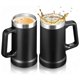 thumbnail image 1 of Tarro Cervecero de Acero Inoxidable (2 Pz), Vasos Térmicos para Bebidas, Material 304, Doble Pared Térmica, Tarro de Cerveza, Tazas para Café., 1 of 4