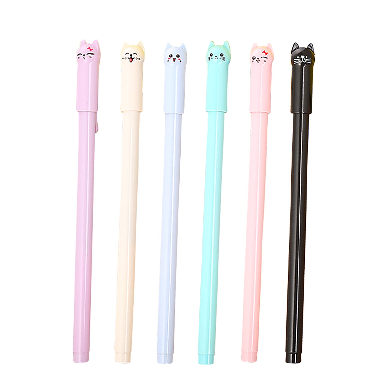 Lot De 5 Stylos Gel Rétractables 0.5mm - Thème Halloween - Fournitures Scolaires & Bureau - Pour Adultes Et étudiants - 8