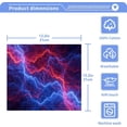 thumbnail image 5 of Dreamtimes 6 PCS Abstract Red and Blue Lighting Washcloths, 12 X 12 Inches Cotton Wash Cloths, Highly Absorbent and Soft Face Towels for Bathroom,Gym,Hotel and Spa, 5 of 7