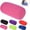 Pink, variant on Cuoff Microbead Bolster Tube Pillow Travel Essentials Squishy Roll Body Cushion Cylinder Bean Bag Throw Pillow Neck Arm Back Support for Plane Car Travel Recliner Sleeping Home Gift 12x6 in (Red)