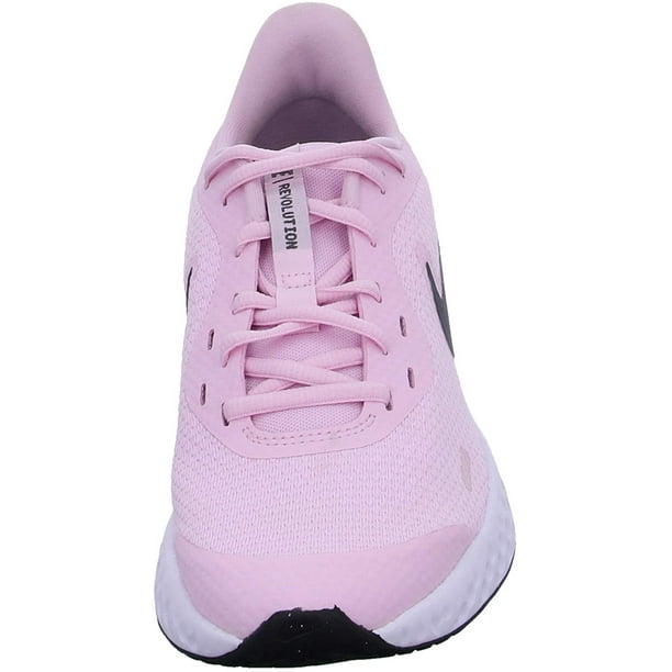 Nike Unisex Kid s Revolution 5 Grade School Running Shoe Pink Foam Dark Grey 4Y Regular US Big Kid Walmart