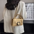 thumbnail image 4 of Bolso tipo bandolera para mujer, bolso tipo cartera clásico, bolso pequeño de piel sintética sencillo., 4 of 5