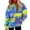 Yellow, variant on Crewneck Sweatshirts Women Fall Winter Loose Fit Hooded Long Sleeve Blouson Off the Shoulder Hoody Tie Dye Printed Leisure Cotton Hoodies(Blue,M)