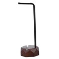 thumbnail image 1 of Colgador de auriculares de metal, soporte de madera para auriculares, equipo de escritorio para computadora, accesorios para auriculares, construcción robusta, 1 of 8