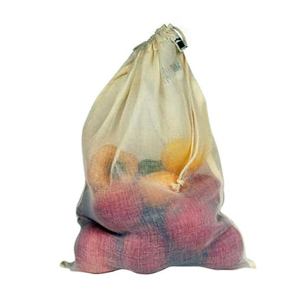 Eco-Bags Reusable Drawstring Produce Bag, Large, 13X17 inch 1 ea