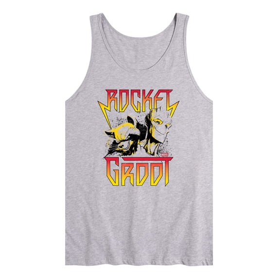 Guardians Of The Galaxy - Rocket And Groot Band Tee - Men's Sleeveless Graphic Tank