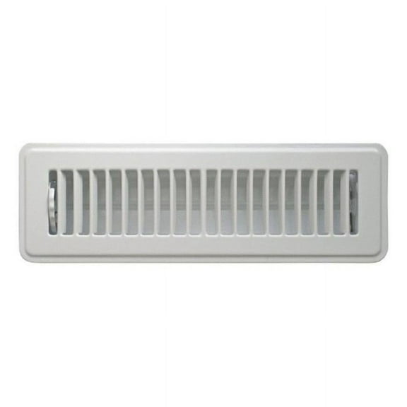 C150MWT02X10 2 x 10 in. Floor Supply Grille Register  White