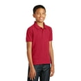 thumbnail image 4 of Port Authority Youth Core Classic Pique Polo-XS (Rich Red), 4 of 6