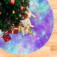 thumbnail image 5 of FMSHPON Unicorn Galaxy Xmas Christmas Tree Skirt Stand Mat for Holiday Party Decoration Indoor Outdoor 48 inches, 5 of 6