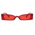 thumbnail image 2 of Gafas de sol pequeñas en negrita retro vintage para mujer para marco estrecho de Lady Fashion Claro rojo-rojo Sunnimix Gafas de sol vintage para mujer, 2 of 6