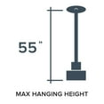 thumbnail image 4 of Haven 6-Light Matte Black Transitional Shaded Chandelier for Entryways, 4 of 12