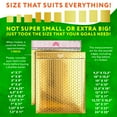 thumbnail image 4 of Gold Metallic Bubble Mailers, Waterproof Padded Envelopes, 100 Count, 13 x 17.5 in, 4 of 9
