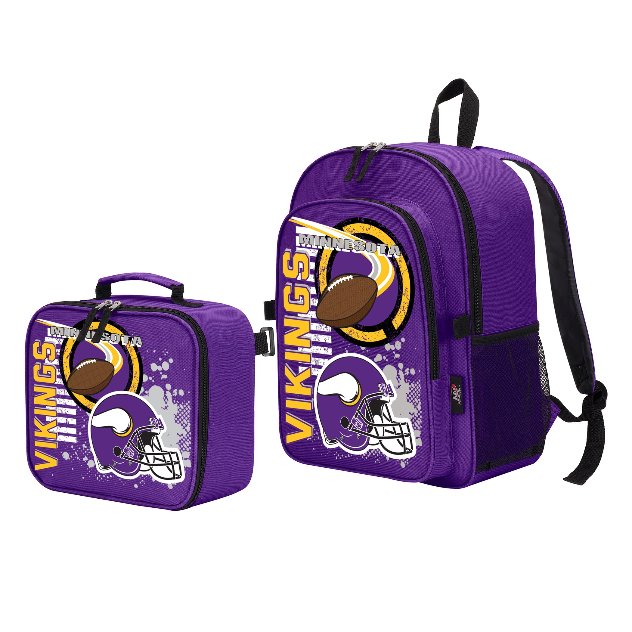 NFL Minnesota Vikings "Accelerator" Backpack and Lunch Kit Set