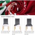 thumbnail image 3 of PCS Stretch Christmas Chair Cover,Non-Slip Dining Chair Cover,Easy to Install and Washable,Modern Chair Cover for Decorating Hotel Kitchen Party Hotel, 3 of 4