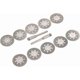 thumbnail image 1 of 12 Pack 22mm Perforated Mini Cutting Discs, Diamond, Cutting Discs, Ann Arbor Rods, 1 of 3