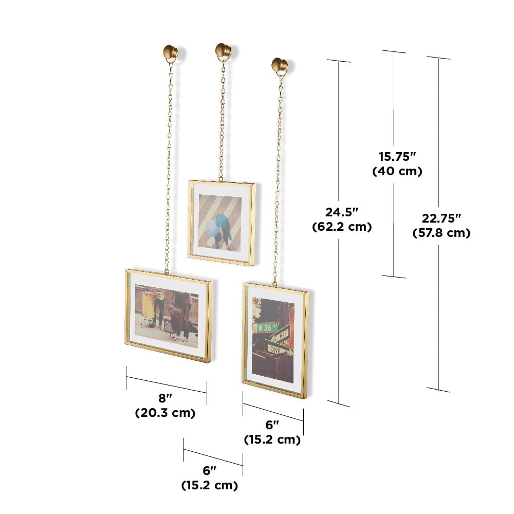 Umbra Fotochain Multi Picture Frames For The Wall Brass Com