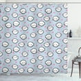 thumbnail image 1 of Ambesonne Narwhal Shower Curtain, Cartoon Whales, 69"Wx84"L, Multicolor, 1 of 3