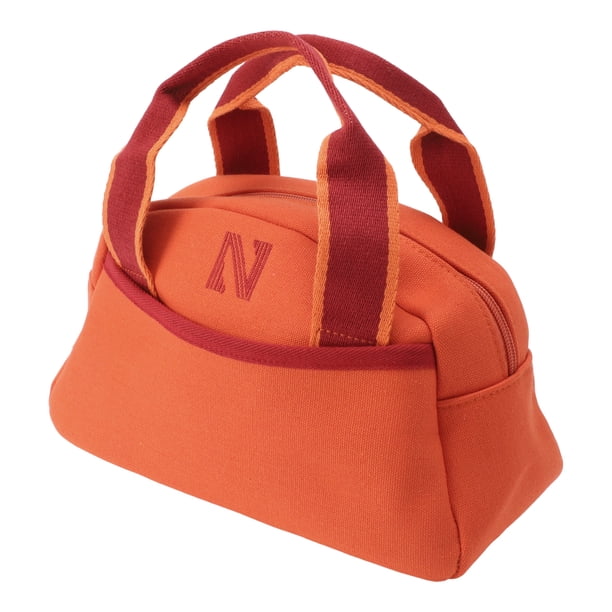 1 Pc Bolsa de Cosméticos de Mano Duradera para Mujeres para Vacaciones, Viajes de Negocios, Gimnasio, Lienzo Naranja