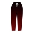 thumbnail image 5 of Baodmurt Pantalon Taille Haute pour Femmes, Capris Raccourcis à Cordon, Pantalons de Survêtement pour les Vacances, Rouge P, 5 of 5