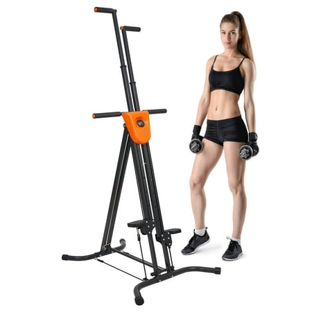 KARMAS PRODUCT Vertical Climber Stair Climber Exercise Climbing Machine Home Gym Fitness Folding Stair Stepper Adjustable Height for Women Man Full Total Body (Best Fitness Body Male)