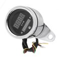 thumbnail image 2 of Digital Voltmeter Universal Motorcycle Gauge Waterproof 12V Silver For ATV And Motorcycle 1Pack, 2 of 3
