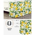 thumbnail image 3 of Country Lemon Bed Skirt Leaf Flowers Watercolor Plants Farmhouse Bed Skirts King Size 18 Inch Drop, Wrap Around Dust Ruffle&nbsp;Bedskirt with Adjustable Elastic Belt for Queen Size Beds, 3 of 7