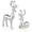 Silver, variant on 2 Pcs Christmas Deer Figurines – Elegant Reindeer Statues for Indoor Holiday Christmas Decorations, Deer Sculptures for Living Room, Bedroom & Office(Silver)