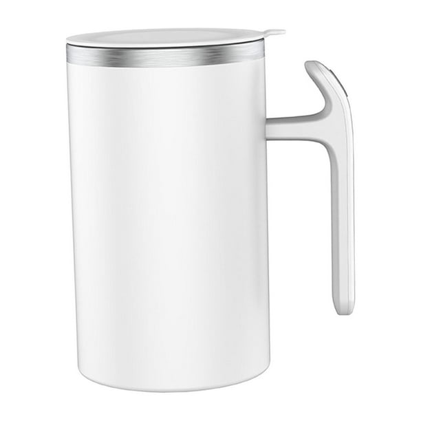 Vaso de café de mezcla automática, taza de mezcla eléctrica, bebida de té portátil, taza de viaje automática, taza de café de de leche multiusos blanco perfecl Taza mezcladora eléctrica