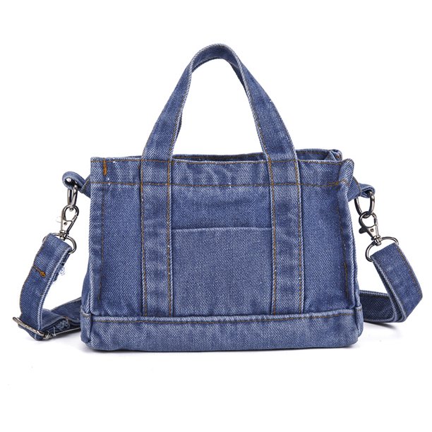 Bolso bandolera tipo bandolera de mezclilla para mujer, minibandolera