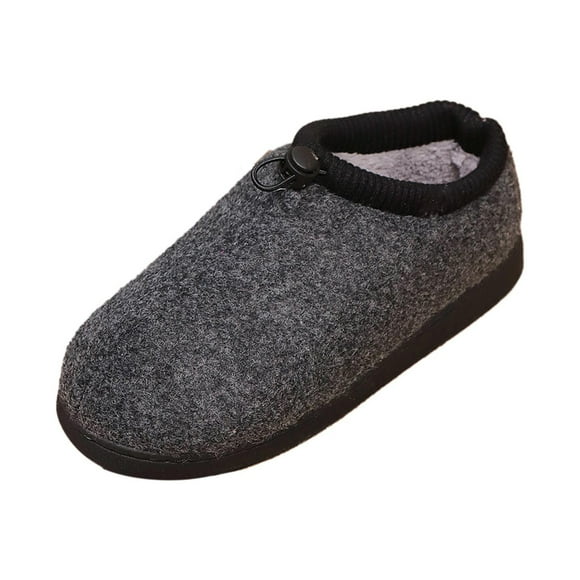 TJAZFJPA Memory Foam Slippers for Women Black Home Fall and Winter Couple Models Package Heel Cott on Shoes Indoor Non Warm Thickened Bottom Womens Slipper Indoor Slippers