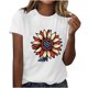 thumbnail image 1 of Camisetas de Manga Corta para Mujeres de Longitud Regular de Poliéster Sólido, Camiseta de Fiesta de Mayo Y Blusa Del Festival para la Primavera Y el Verano, 1 of 3