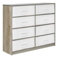 thumbnail image 1 of Comoda Cajonera Houzer 8 Cajones Tela Estructura Acero MDF, 1 of 5