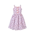 thumbnail image 1 of Robe Fille Violet Clair à Carreaux Fraise Sans Manches 12 Ans, 1 of 6